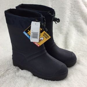 Boys blue waterproof rain snow boots
